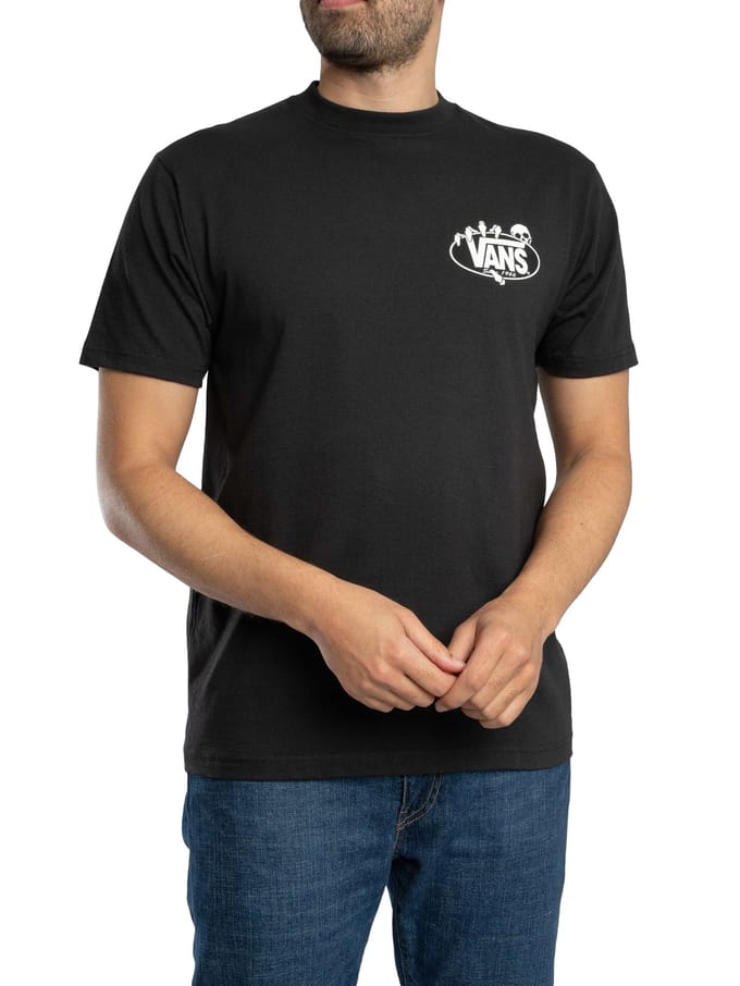 Vans Pronk Met De Grafische Print Op Je Rug., Zwart