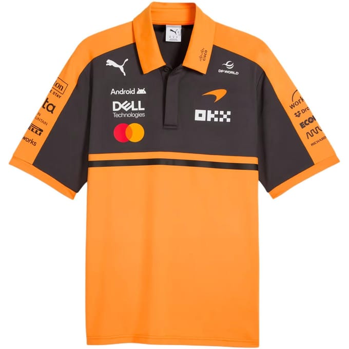 Puma Mclaren Replica Poloshirt Oranje M Man