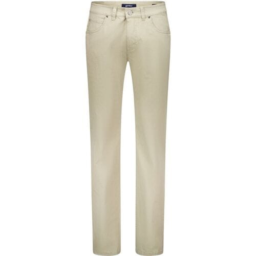 Gardeur Broek Bill Fine-Textured Print Zand / male