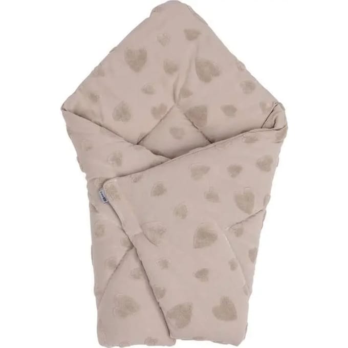 Baby inbakerdeken FreeON by Bubaba Beige Hearts