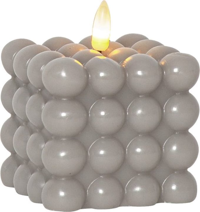 Star Trading LED bubbelkaars 'Dot', echte was, grijs