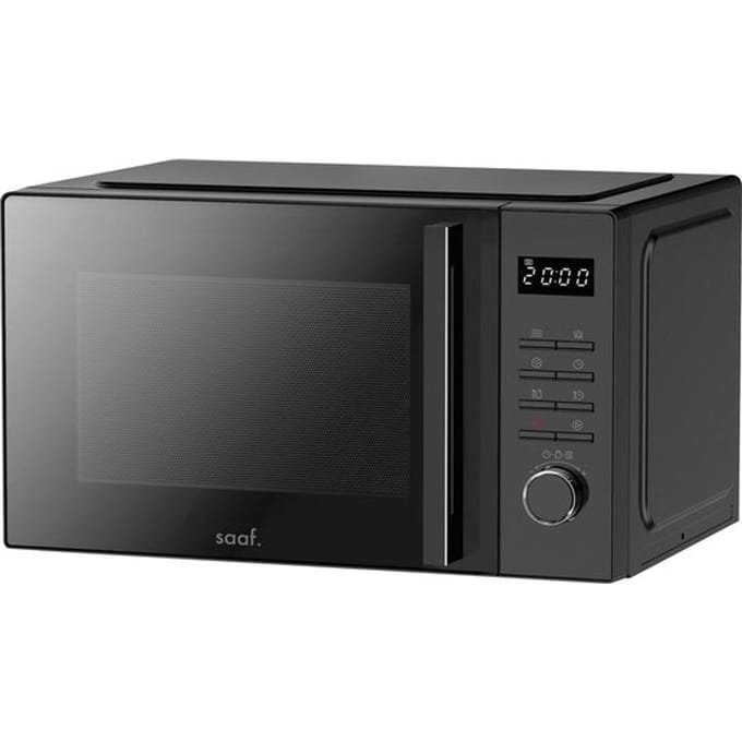 Saaf Combi Magnetron - 25L - Grill en Hetelucht Functie - 10 kookprogramma's - 900W - Zwart