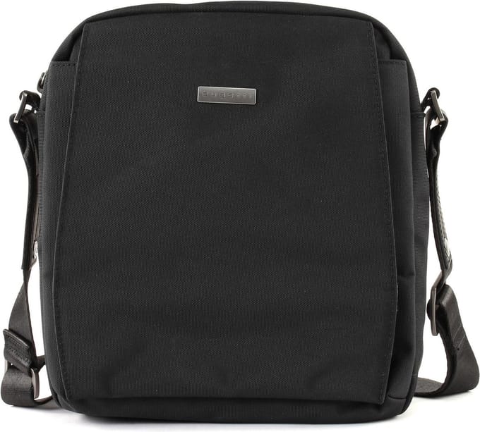 bugatti Schoudertas met laptopvak Contratempo Shoulder Bag Upright Black Zwart