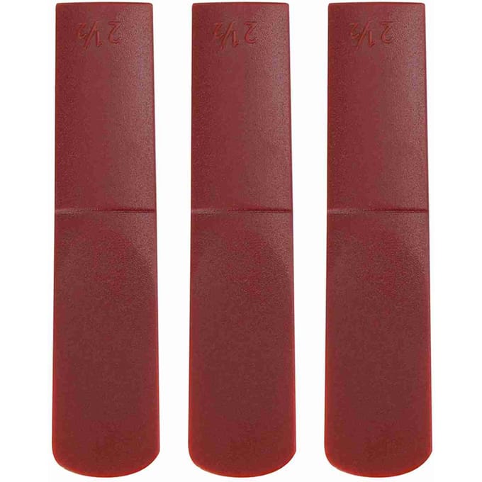 3 stuks Hars Altsaxofoon Mondstuk Riet 2.5 Onderdelen Reparatie Riet Accessoire Rood brown