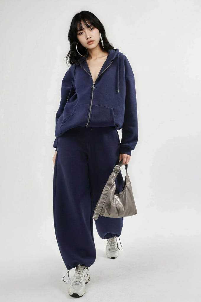 Dames Lange Fleece Joggingbroek