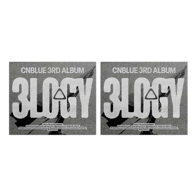 CNBLUE – 3e Volledige Album [3LOGY] POSTCARD Versie. (CD) 1PCS gray