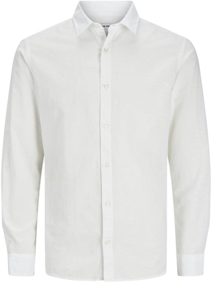 JACK&JONES - JJEBREEZE LINEN BLEND SHIRT LS MNI - Jongens - Overhemden