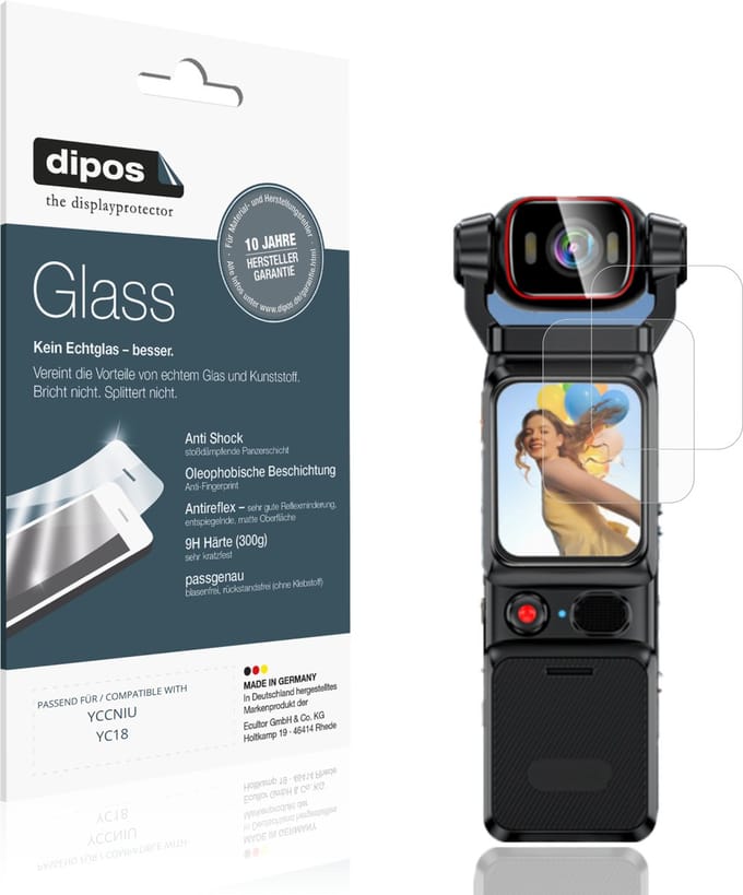 dipos – 2x Matte Pantserfolie geschikt voor YCCNIU YC18 | 9H Screenprotector