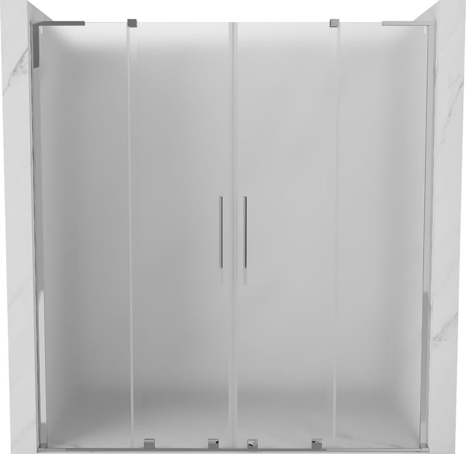 Mexen Velar L Duo schuifdeur 200 , matglas, chroom - 871-200-003-32-01