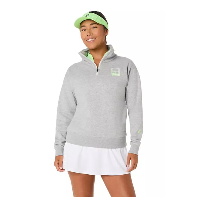 Dames sweatshirt met 1/2 rits Asics Court Core