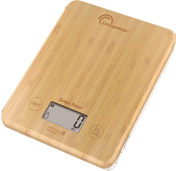 Little balance keukenweegschaal Slim Bamboe