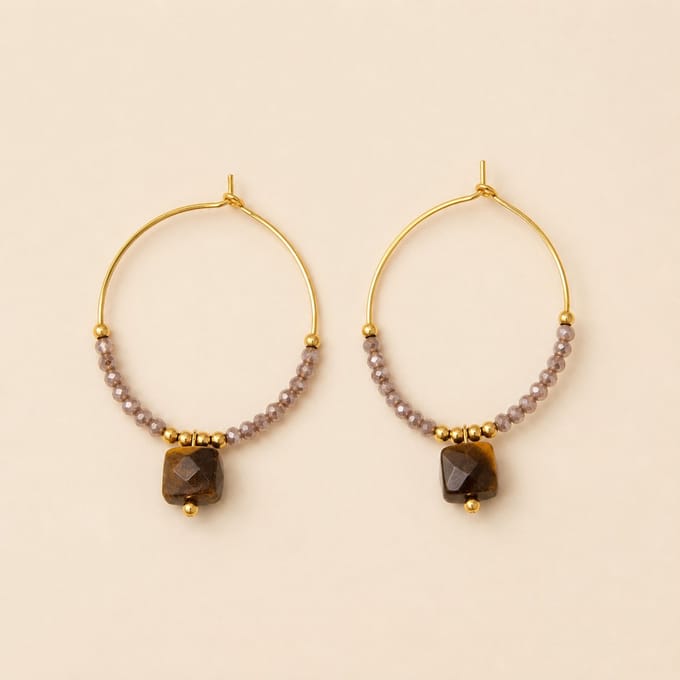 Hoepel Oorbellen met Kralen – Boho Chic | Twinolo