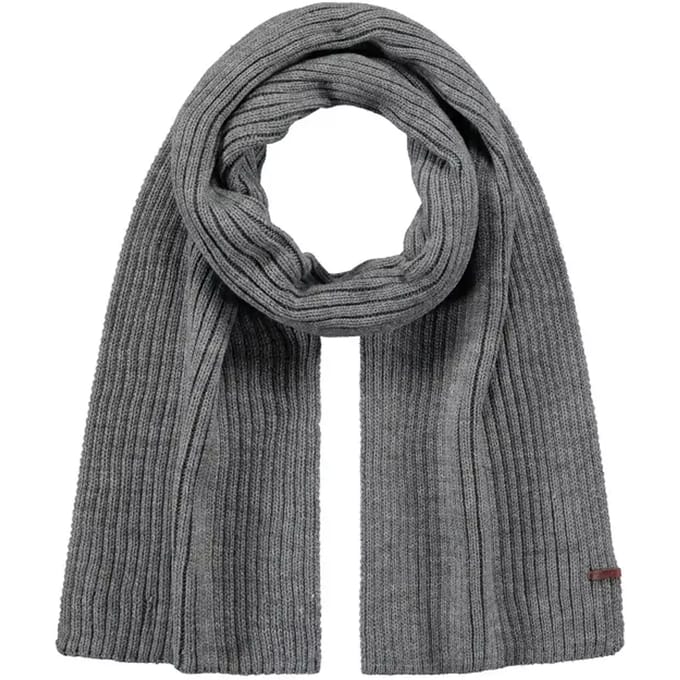Barts Wilbert Scarf Sjaal Heren - One Size - Grijs