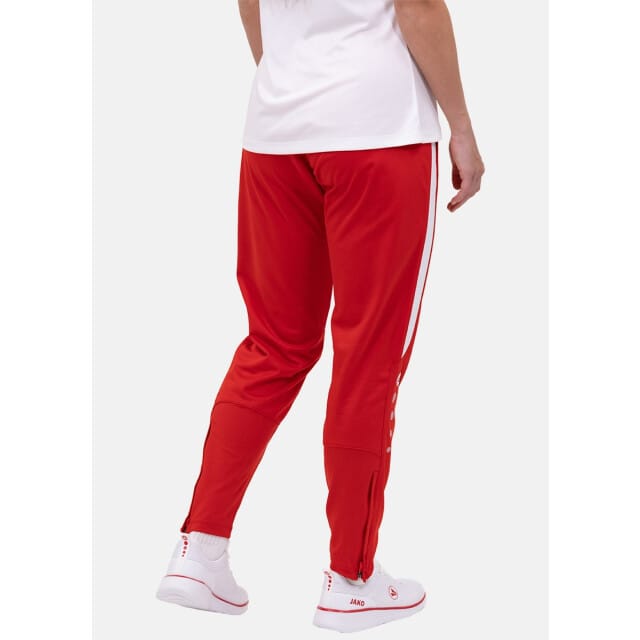 Jako Power Polyesterbroek Dames - Wit / Rood | Maat: 36