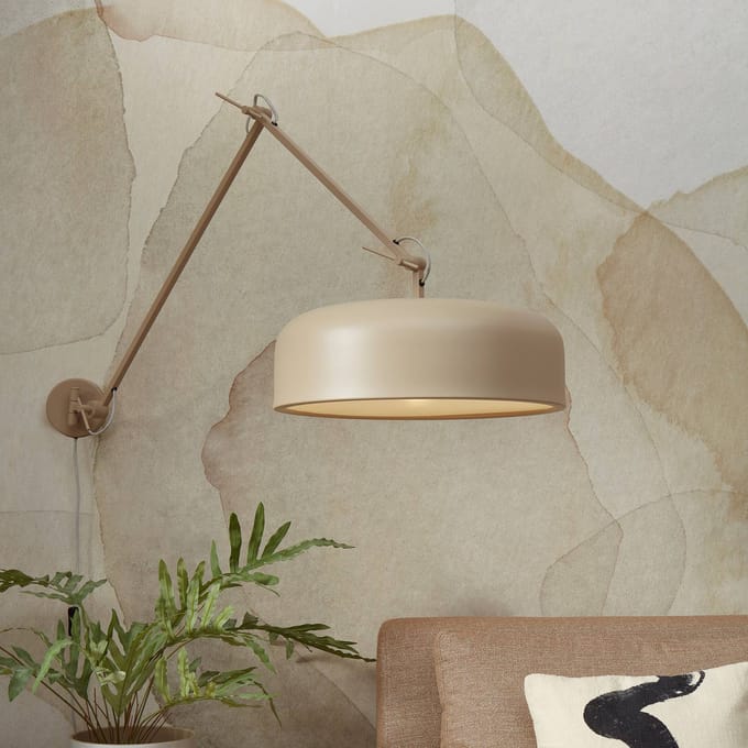 IT´S ABOUT ROMI IT'S ABOUT ROMI wandlamp Marseille, zandkleur, Ø 48 cm