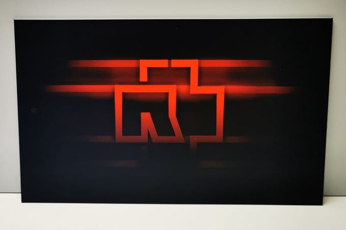 Rammstein Bordje - 18x30cm - Dibond - Muziek