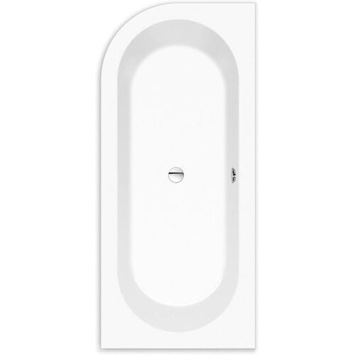 Steinkamp Life corner bath 180 x 80 cm left with apron and M5 drain set STB37996