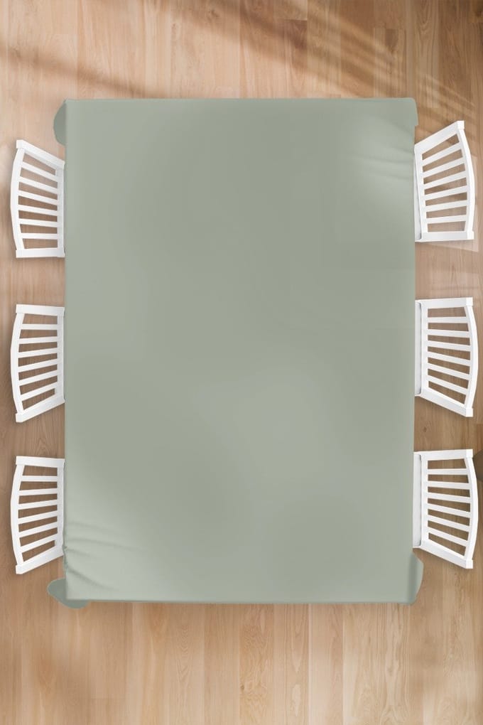 Tafelkleed - Tafellaken - 180x260 cm - Mintgroen - Effen kleur - Binnen en Buiten
