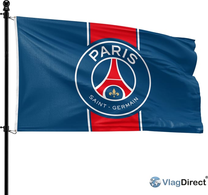 VlagDirect - PSG vlag - Paris Saint Germain vlag - 90 x 150 cm.