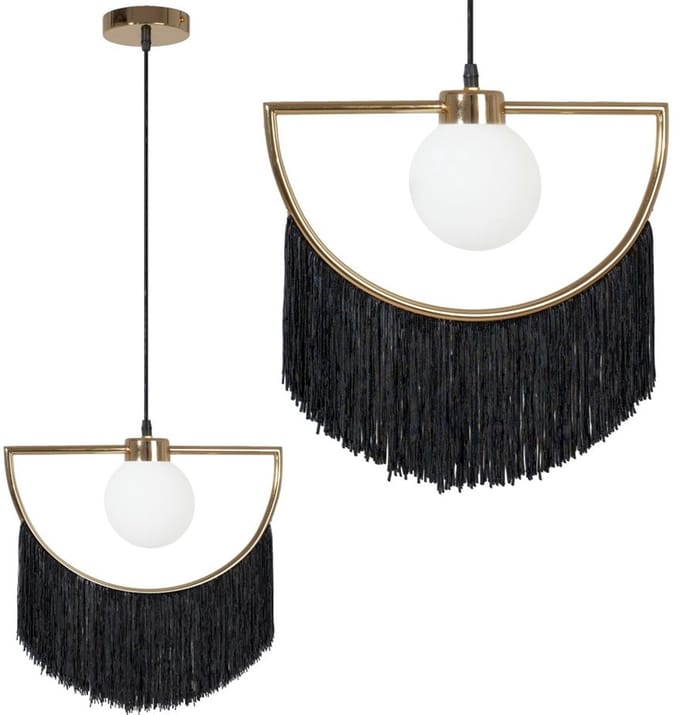 Toolight App968 Hanglamp Zwart 38X38X155Cm
