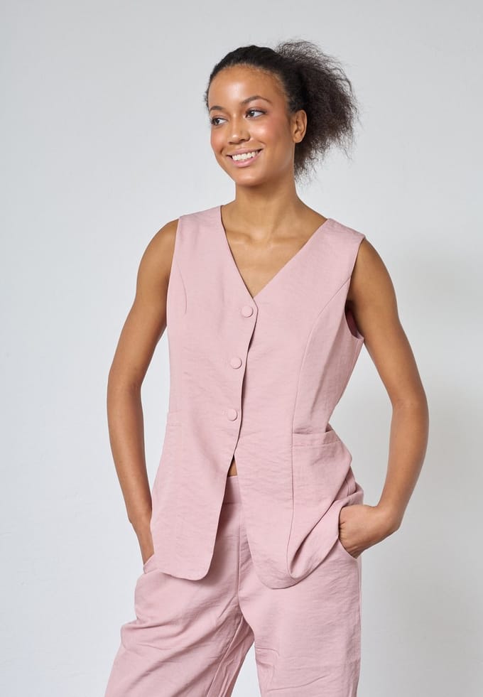 SISTERS POINT Game-ve - Dames GIlet - Mauve - Maat S