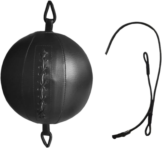 Boksen Reflex Bal - Hand-Oog Trainer - Reactie Tijd Verbeteren - Verstelbare Hoofdband - 20cm Bal Diameter - Zwart