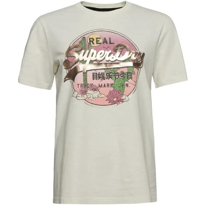 Superdry Dames tshirt Vintage Logo Narrative T-shirt