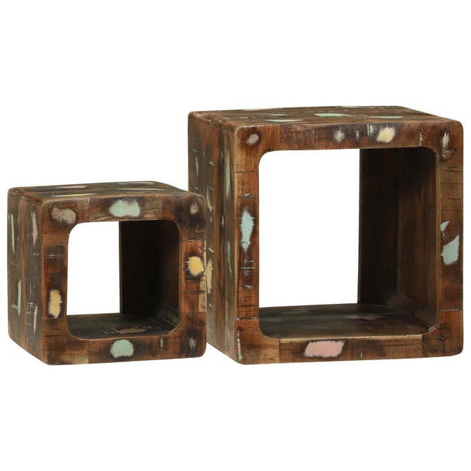 vidaXL - TV - Eenheden - 2 - st - Multikleur - 36 - x - 30 - x - 36 - cm