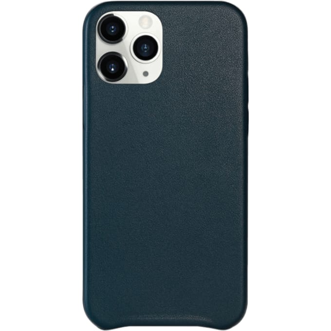 Mocaa iPhone 12 Pro  Max Slim Fit Hoesje Lederlook Blauw