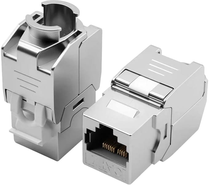 Solidchoice - Set van 2 CAT 7 Keystone RJ45 Modules