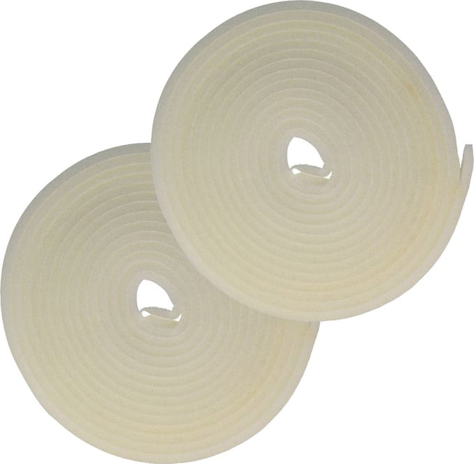 AMIG Tochtstrip - 2x - tochtwering - wit - zelfklevend - universeel - 10 m x 12 mm x 6 mm