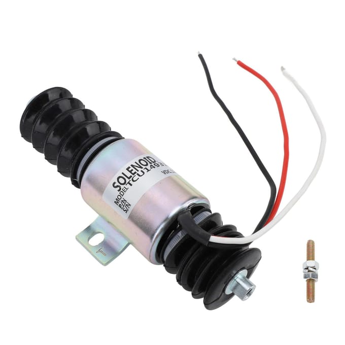 TCU14931 Elektrische Generator Afslaan Solenoïdeklep 12V 55mm Brandstofafsluit Solenoïdeklep voor