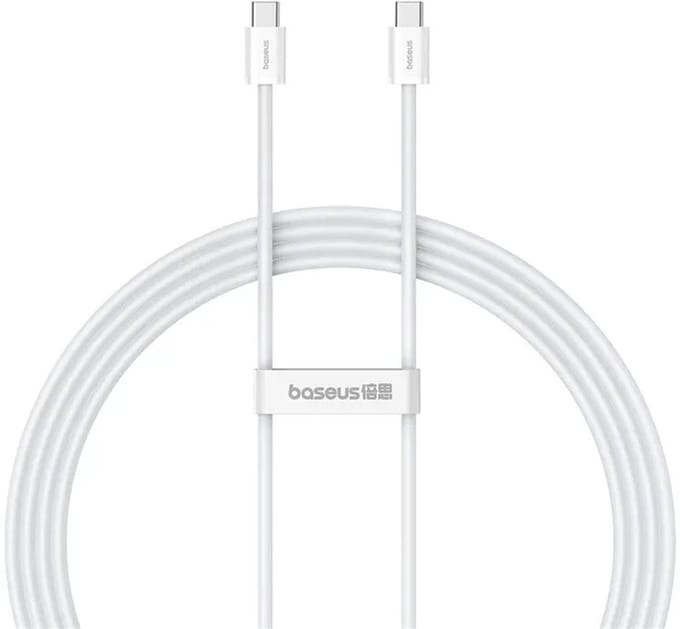 Baseus - Superior - Series ll USB-C - USB-C 30W 480Mb/s 2m kabel - wit