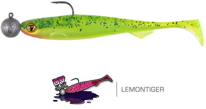 Fox Rage Ultra UV Slick Shad 9cm - haak 2/0 - 10g (1 pc) Lemon Tiger