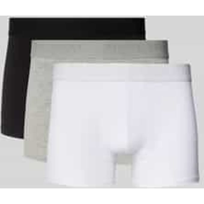 Boxershort met band met label in een set van 3 stuks