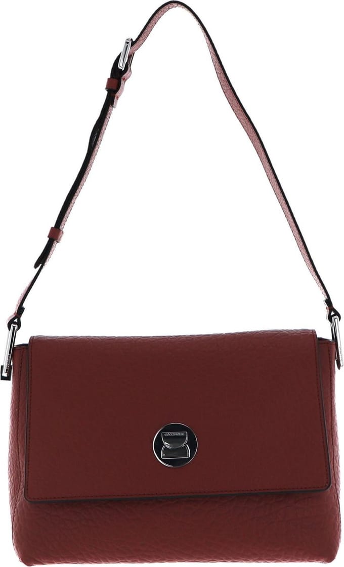 COCCINELLE Leren Schoudertas Liya Elk Handbag Large Cinnamon Bruine