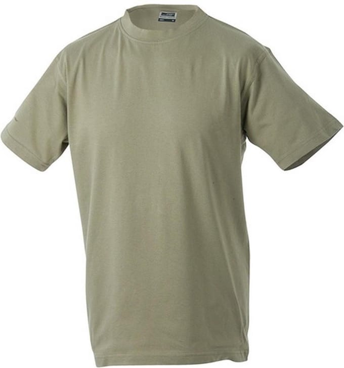 James and Nicholson Unisex Zware Ronde Tee (Khaki)