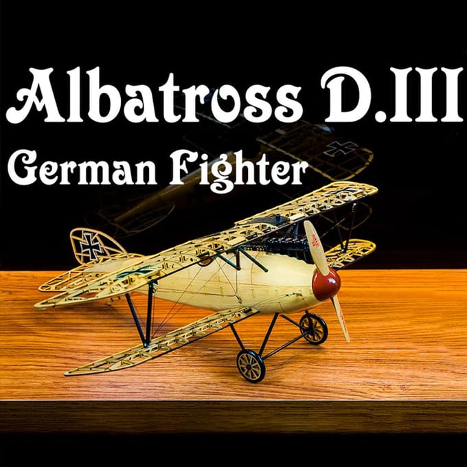 Dancing Wings Hobby VS02 1/15 Houten Statisch Vliegtuig Model Display Replica 500mm Albatross Kit
