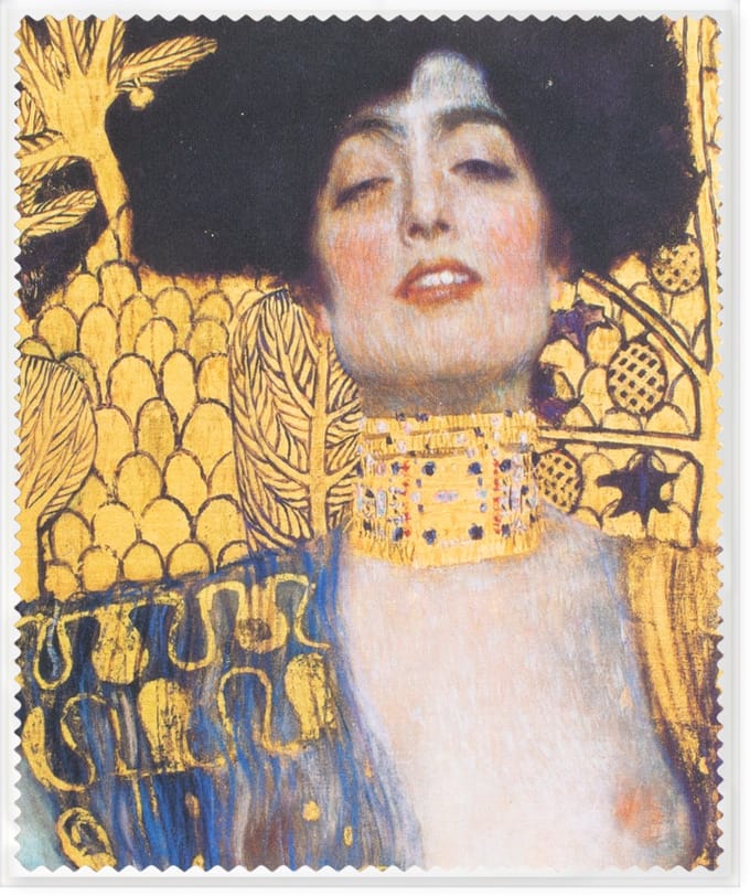 Brillendoekje Microfiber – Gustav Klimt Judith 15x18 cm – museumwebshop.com