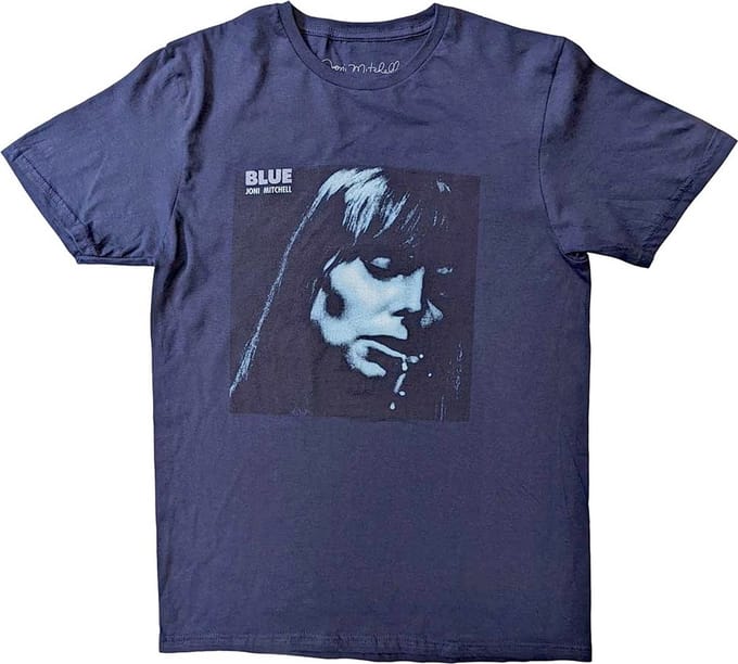 Joni Mitchell - Blue Heren T-shirt - XL - Donkerblauw