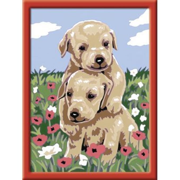 Ravensburger Schlideren op nummer Knuffelende pupp Schilderen