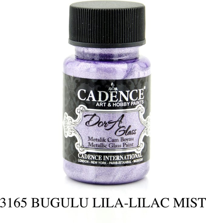 Cadence Dora Metallic Glas Verf 50 ml Lila Mist