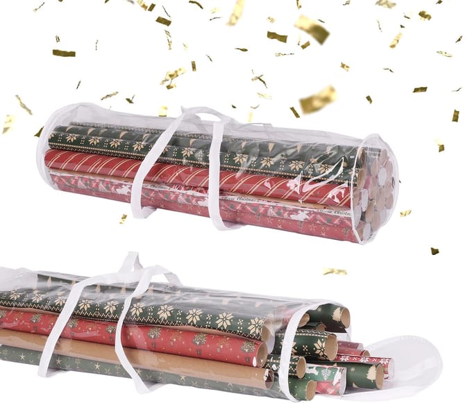 Cadeaupapier opberger - set van 2 - 79x22 cm