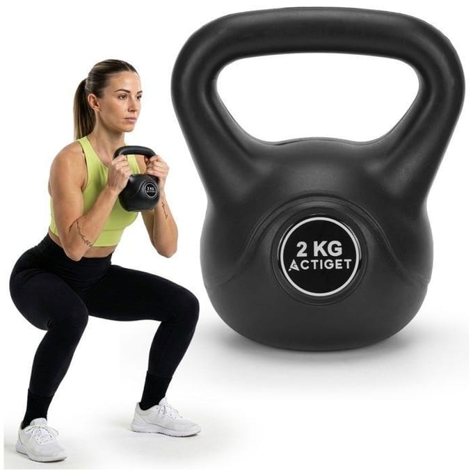 Actiget® Kettlebell | Kettle Bell | Zwart | 2 kg