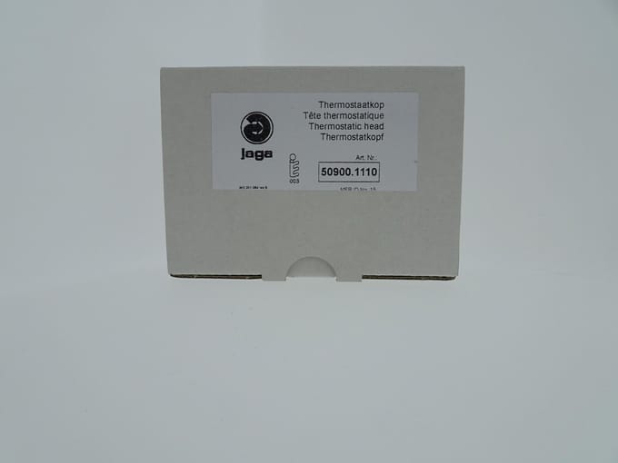 Jaga / drayton thermostaatkop voor CV - chroom/wit
