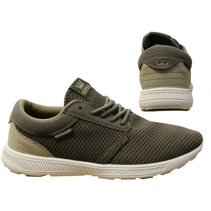 Supra Hammer Run Grijs Mesh Lace Up Casual Heren Hardlooptrainers 08128 036 B84D