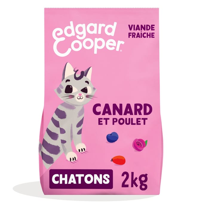 2kg Edgard & Cooper Kitten eend, kip zonder granen - Kattenvoer