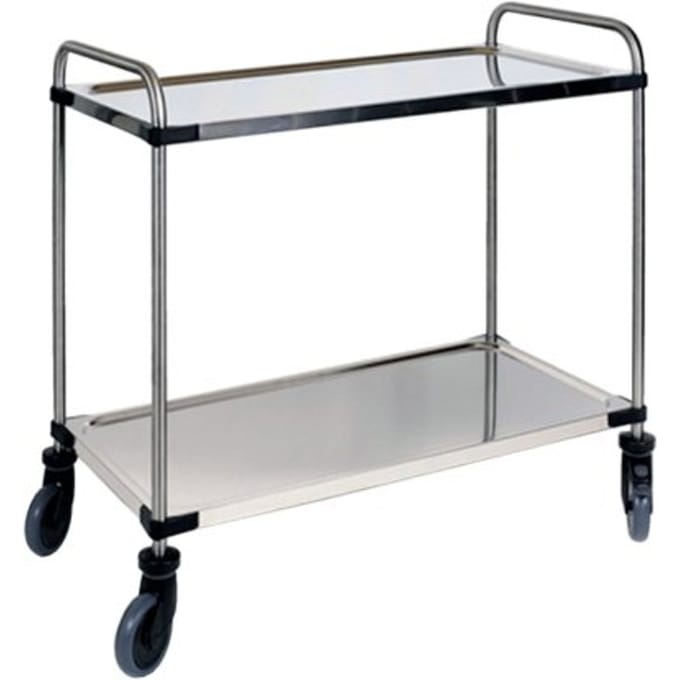 Serveerwagen met 2 plateaus 870x570x950mm