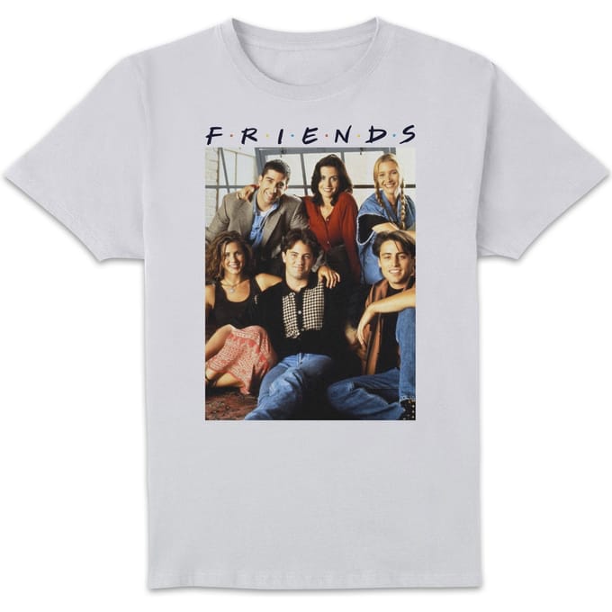 Friends Vintage Character Shot t-shirt - Wit - S