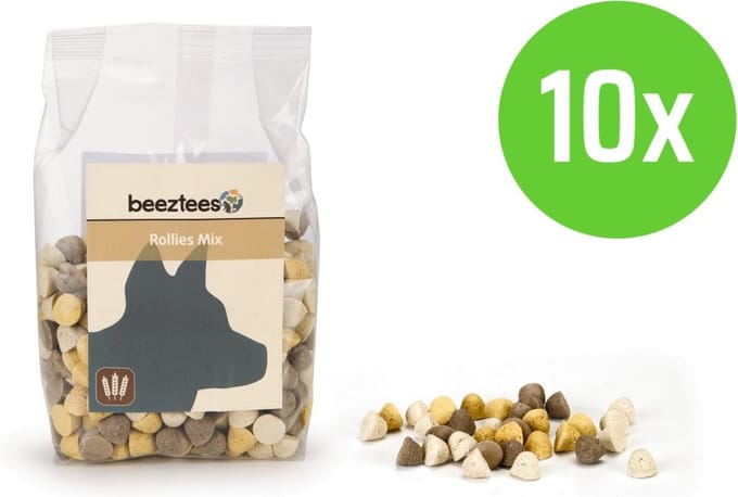 Beeztees Rollies Mix 400 gram - hondensnack - 10 verpakkingen